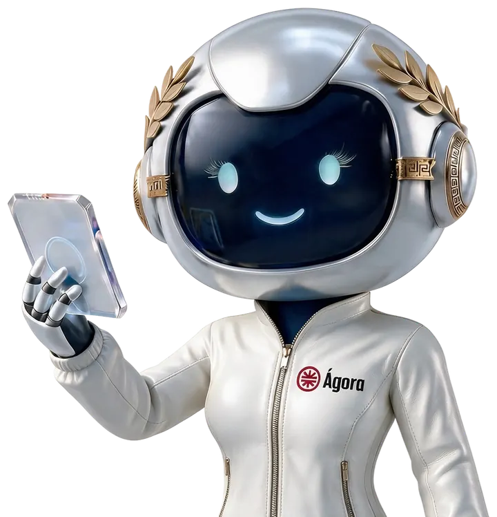 Athena, la agente de IA de Agora Digital App